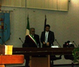 Il sindaco Vallone ed il presidente del Consiglio Renzi