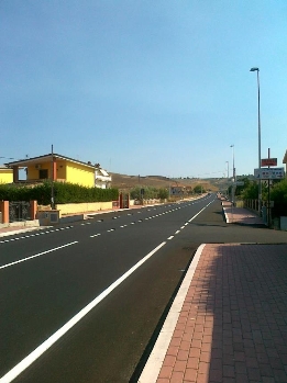 Via Nazioni Unite nel quartiere Farina