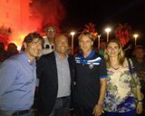 Il sindaco Pugliese, gli assessori Frisenda e Gentile e il mister Nicola