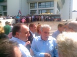 Un momento della manifestazione di Reggio Calabria