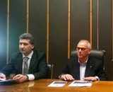 Un momento della conferenza stampa